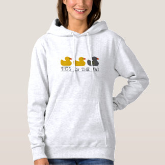 Pull À Capuche Canard noir gris canard du Minnesota - C'est comme