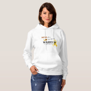 Pull À Capuche cancer de l'enfance.brave guerrière maman femmes s