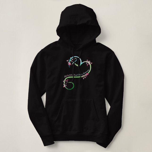 Pull À Capuche Cancer du sein Sensibilisation au cancer du sein m (Design devant)