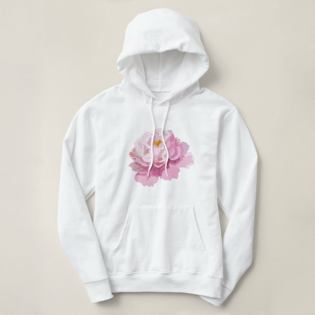 Pull À Capuche capuche avec des fleurs (Design devant)
