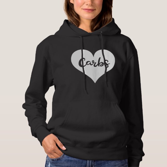 Pull À Capuche Carbes d'amour du coeur Pain Gym Yoga Attractions  (Devant)