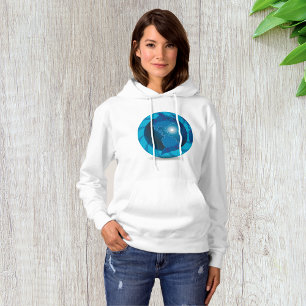 Pull À Capuche Carte du monde Globe Bleu Moderne