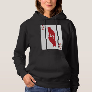 Pull À Capuche Carte Husky Sibérienne