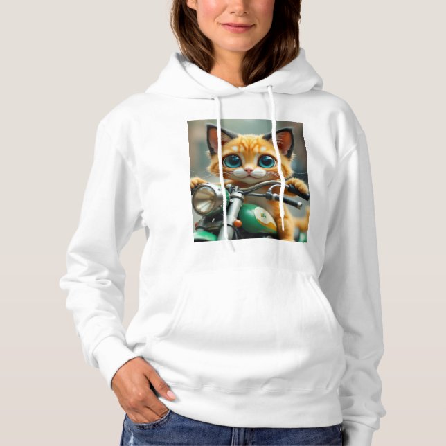 Pull À Capuche Cat drôle (Devant)