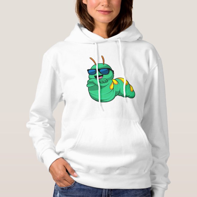 Pull À Capuche Caterpillar avec lunettes de soleil (Devant)