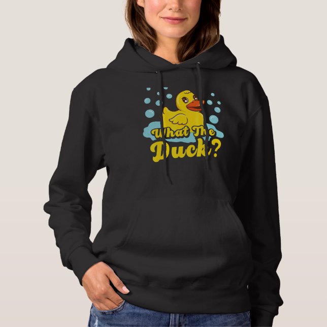 Pull À Capuche Ce canard jaune caoutchouc canard (Devant)