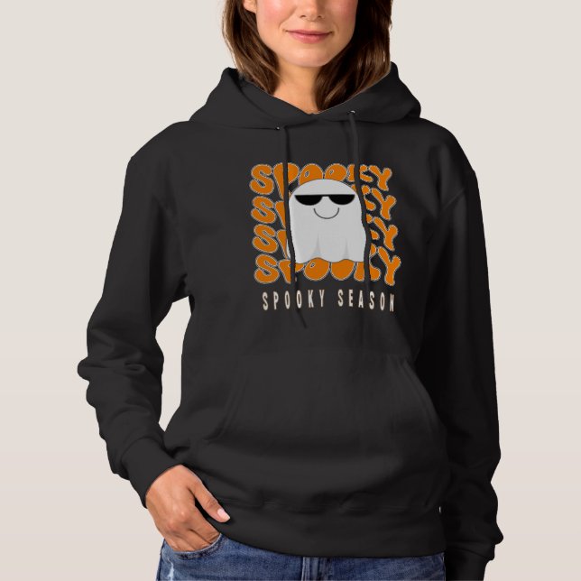 Pull À Capuche Célébrer l'Halloween avec style - 'Saison Éffrayan (Devant)