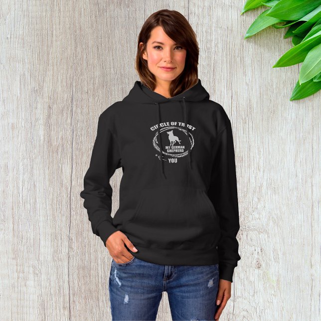 Pull À Capuche Cercle De Confiance Mon Berger Allemand (Créateur téléchargé)