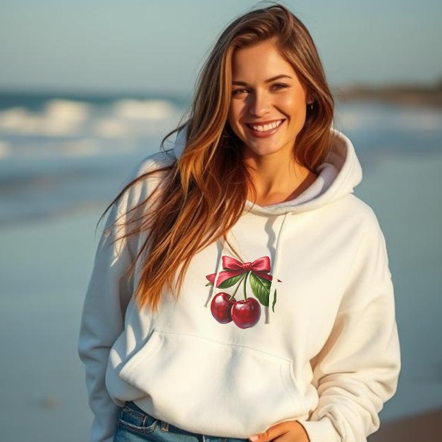 Pull À Capuche Cerises À Bow (Cherries with a bow, Hoodie)