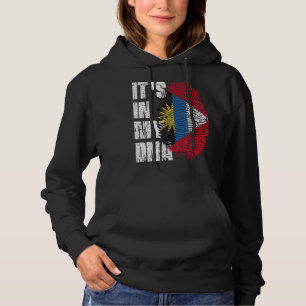 Pull À Capuche C'est dans mon Adn Antigua Et Barbuda Drapeau Anti