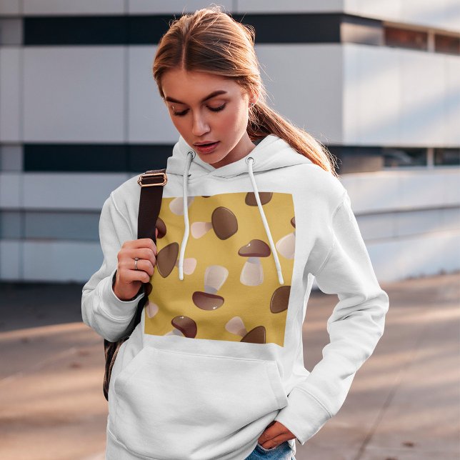Pull À Capuche Champignons Brown (Créateur téléchargé)