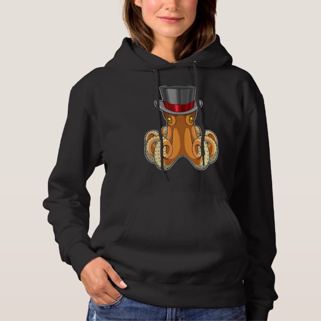 Pull À Capuche Chapeau supérieur de la pieuvre (Devant)