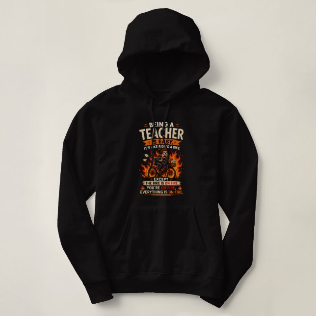 Pull À Capuche Chaque enseignant comprendra ceci 😂🔥 (Design devant)
