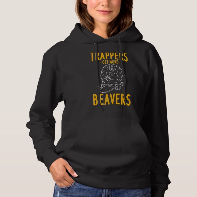 Pull À Capuche Chasseur de piégeage de trappeur (Devant)