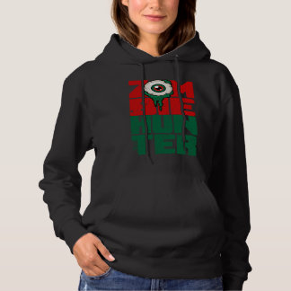 Pull À Capuche Chasseur de zombies Halloween Mignon avec un œil d