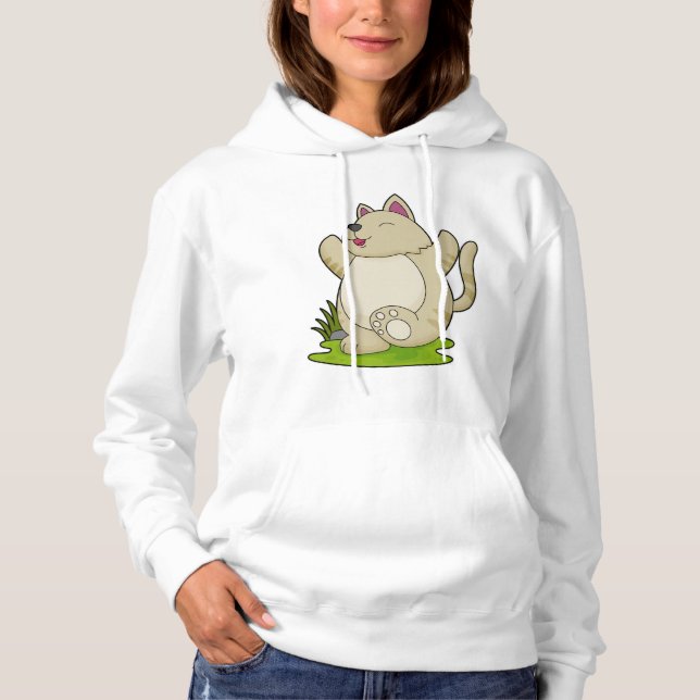 Pull À Capuche Chat au Yoga (Devant)