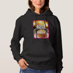Pull À Capuche Chat Avec Cupcake Sparkler