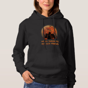 Pull À Capuche Chat Bonjour Obscurité Mon Vieux Amis Chat Noir