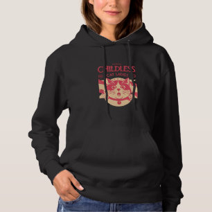 Pull À Capuche Chat Dames sans Enfants Chat Karma Retro Drôle