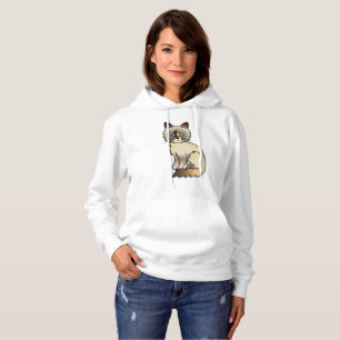 Pull À Capuche Chat de dessin animé mignon Birman / Ragdoll écail
