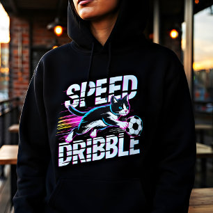 Pull À Capuche Chat de foot féminin à capuche - Sur la touche jou