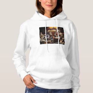 Pull À Capuche Chats jouant au poker