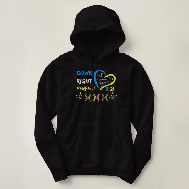 Pull À Capuche  Chaussettes de sensibilisation de la Journée mond (Design devant)