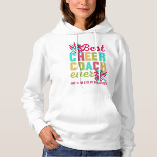 Pull À Capuche CHEER COACH Awome Comme Ma Fille Texte Personnalis