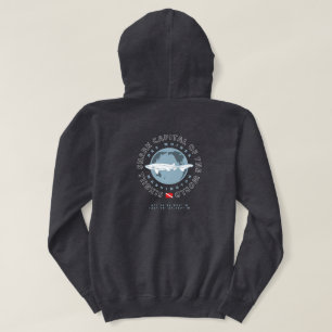 Pull À Capuche Chemise noire circulaire Globe