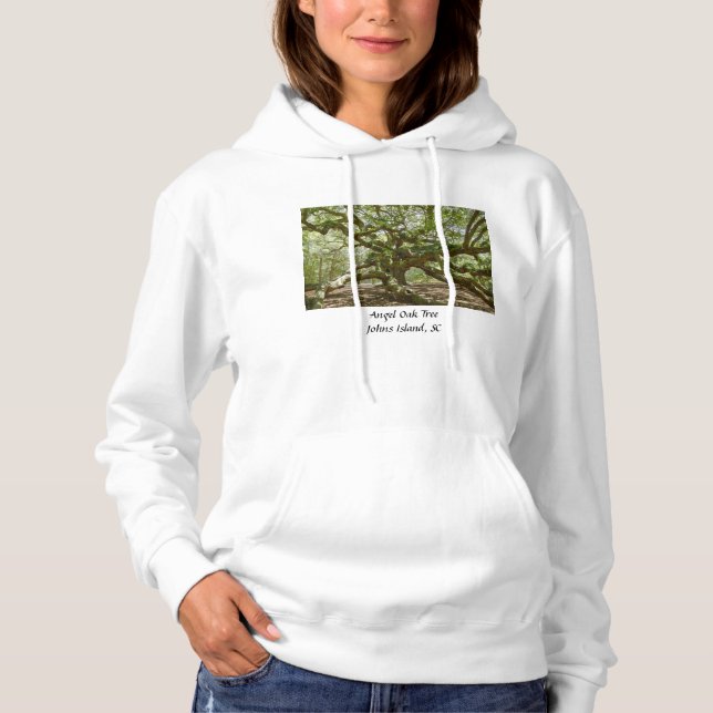 Pull À Capuche Chêne d'ange puissant (Devant)