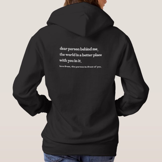 Pull À Capuche cher personne derrière moi (Dos)