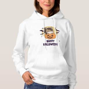 Pull À Capuche Cheval En Chevaux Doux Citrouille Joyeux Halloween