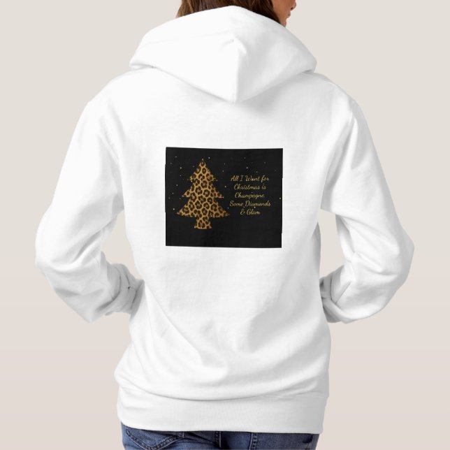 Pull À Capuche Chic Holiday Leopard Tree  (Dos)