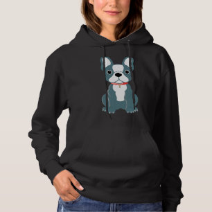 Pull À Capuche Chien à tête bleue