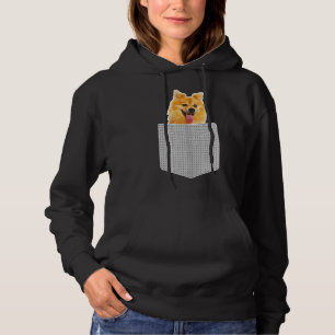 Pull À Capuche Chien Poméranien Dans Pocket Drôle Chien Pom Puppy