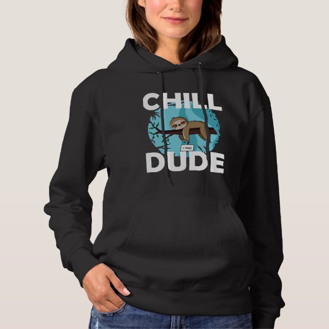 Pull À Capuche Chill Dude Sloth (Devant)