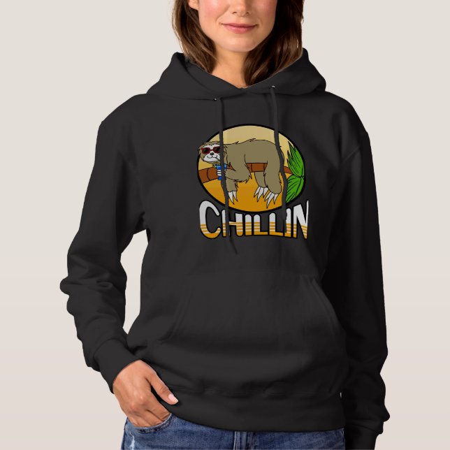 Pull À Capuche Chillin Sloth (Devant)