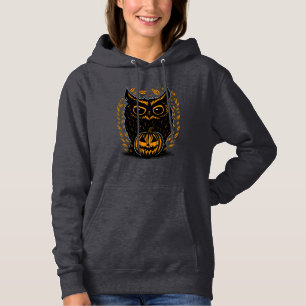 Pull À Capuche Chouette d'Halloween éffrayante