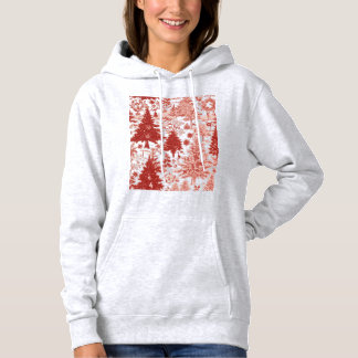 Pull À Capuche Chrismas trees hoodie for women 