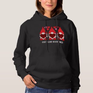 Pull À Capuche Christian VALENTINE GNOME L'amour n'échoue jamais