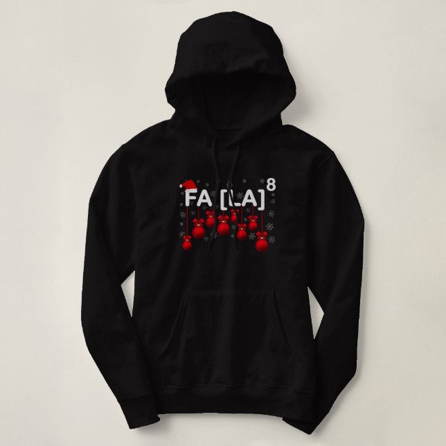 Pull À Capuche Christmas Math Teacher (Design devant)