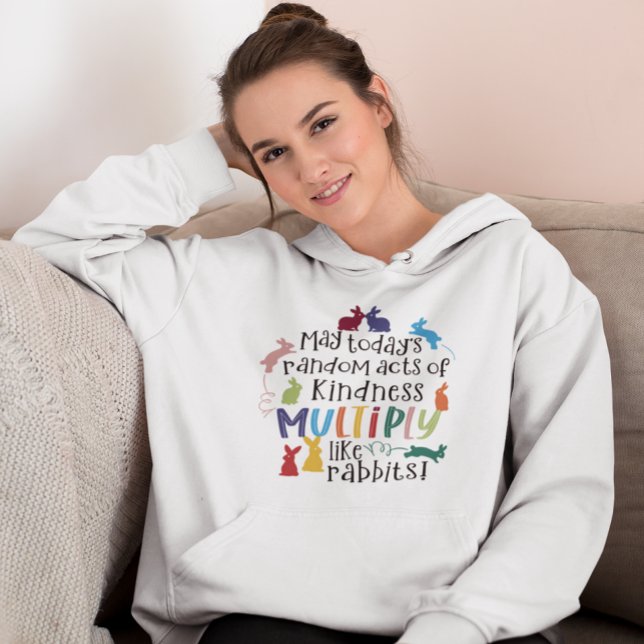 Pull À Capuche Citation de lapin motivée (Créateur téléchargé)