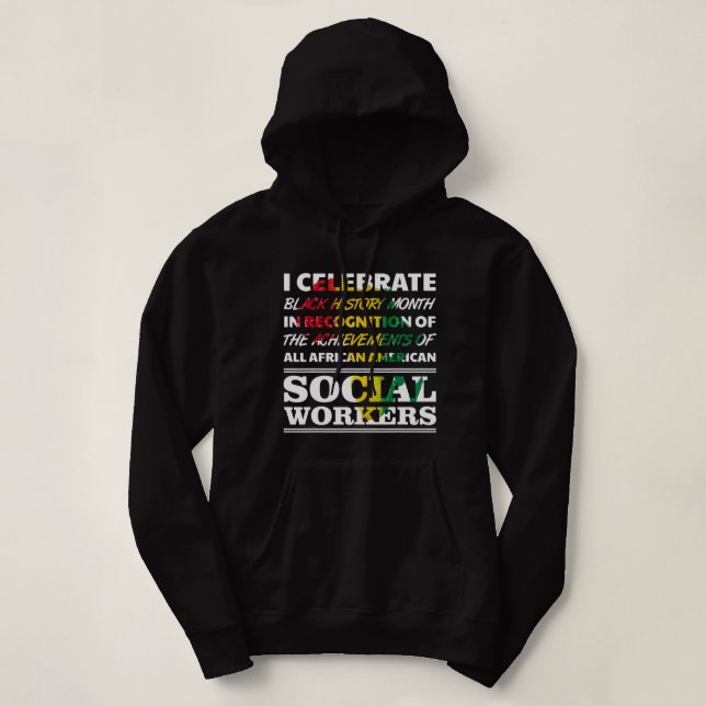 Pull À Capuche Citation de l'histoire noire afro-américaine des t (Design devant)