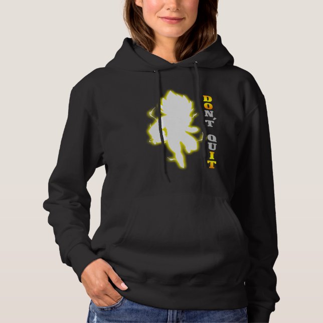 Pull À Capuche Citation de motivation pour ne pas abandonner, for (Devant)