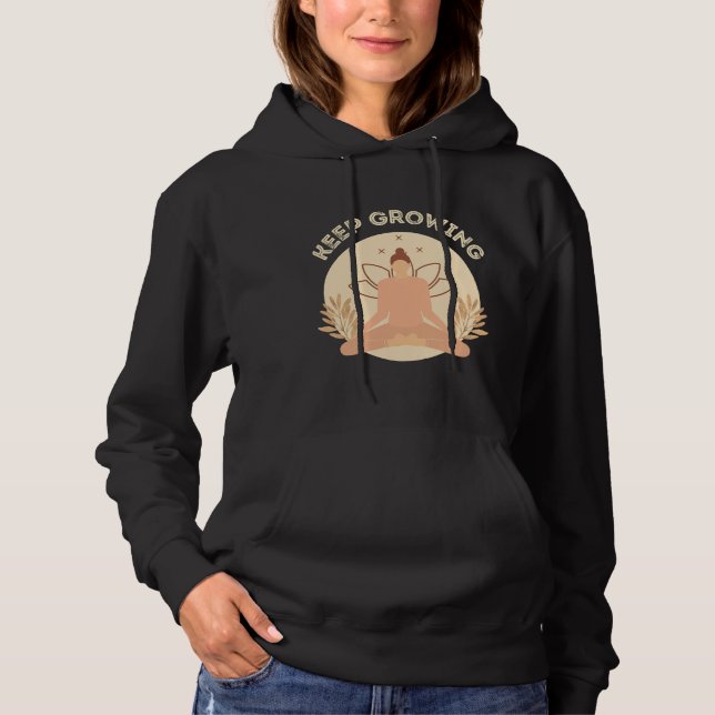 Pull À Capuche Citations de yoga (Devant)