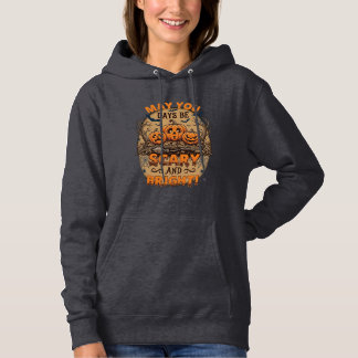 Pull À Capuche Citrouilles effrayantes et lumineuses d'Halloween