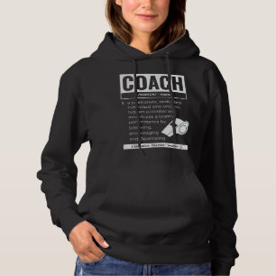 Pull À Capuche Coach Définition Jeux de sport Trainer Coaching Fu