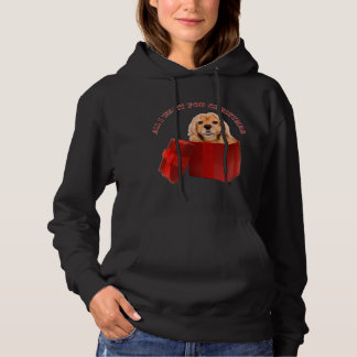 Pull À Capuche Cocker de Noël Chien Espagnol Chien Xmas Animaux A