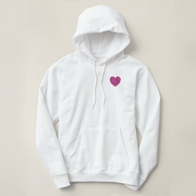 Pull À Capuche Coeur inverse (Design devant)