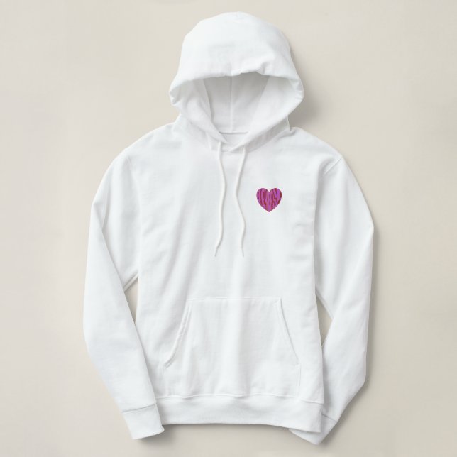 Pull À Capuche Coeur inverse (Design devant)